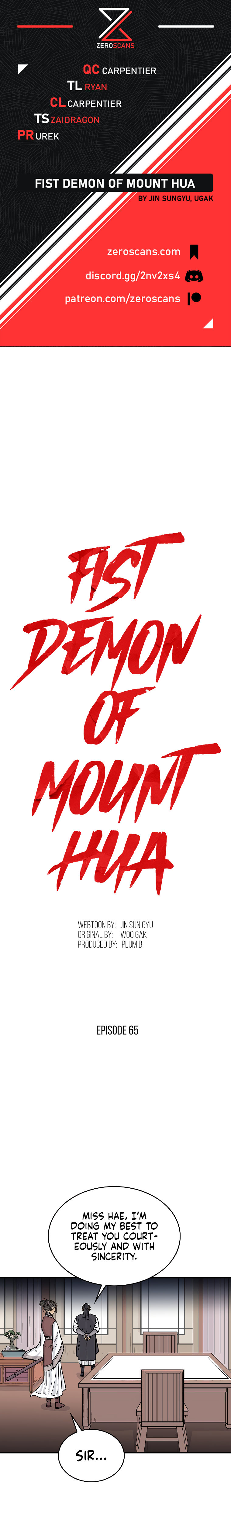 Fist demon of Mount Hua Chapter 65 - Page 1