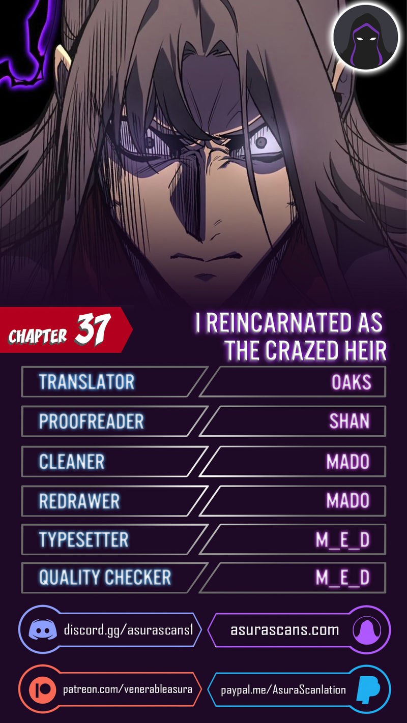 I Reincarnated As The Crazed Heir Chapter 37 - Page 1