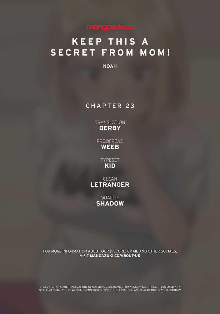 Keep it a secret from your mother! Chapter 23 - Page 1