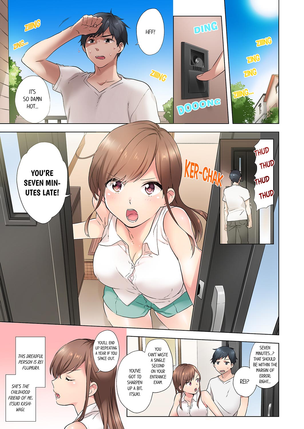 A Scorching Hot Day with A Broken Air Conditioner. If I Keep Having Sex with My Sweaty Childhood Friend… Chapter 1 - Page 1