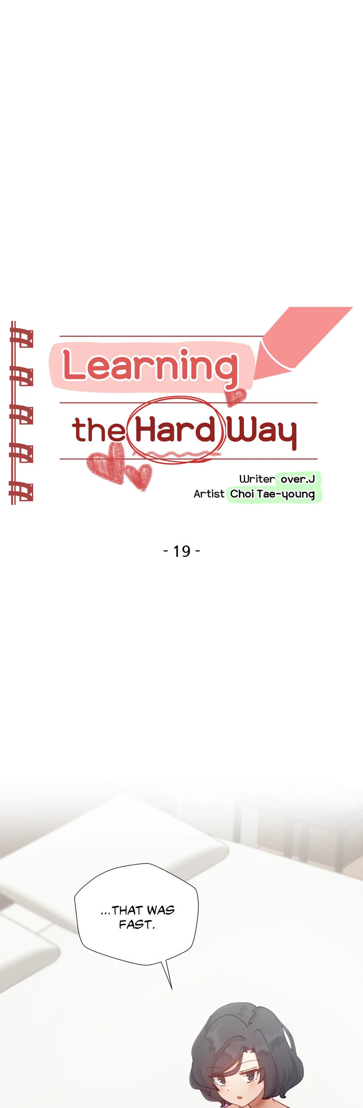 Learning The Hard Way Chapter 19 - Page 1