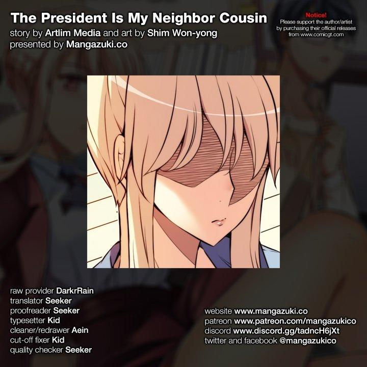 The President Is My Neighbor Cousin Chapter 38 - Page 1