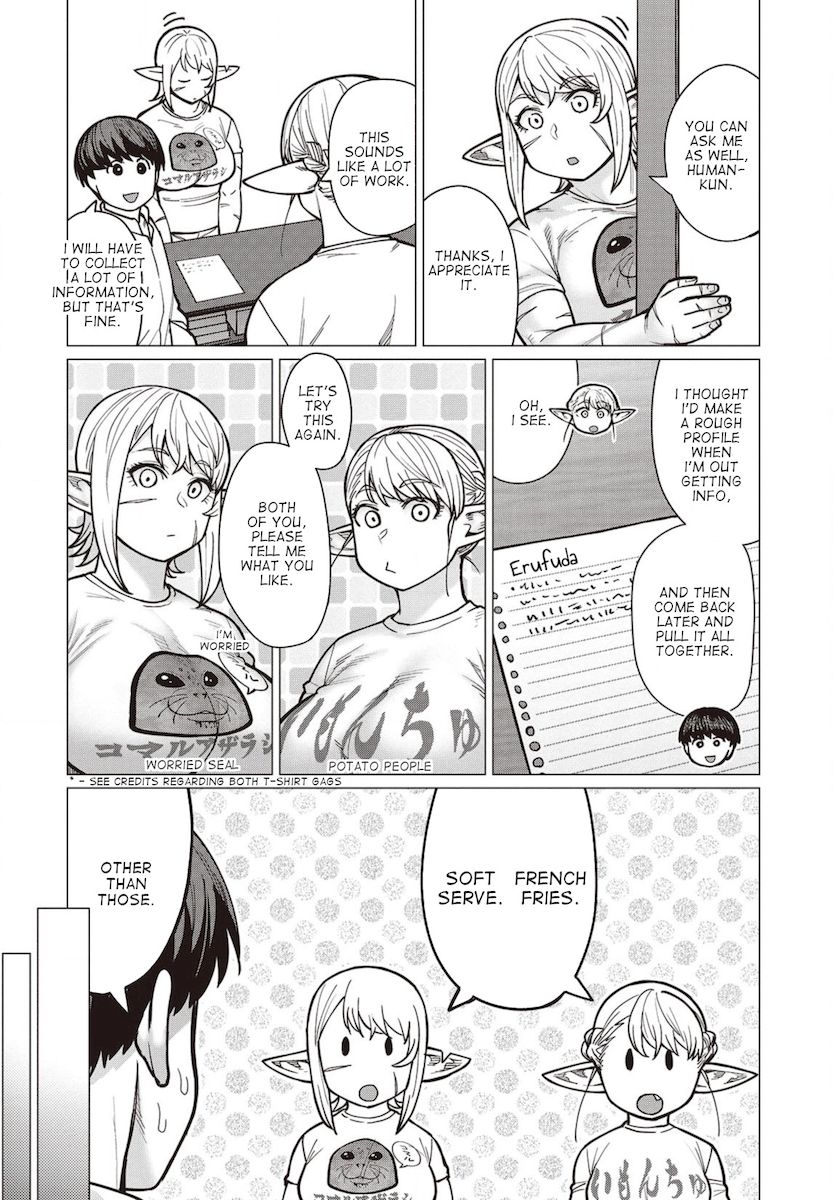 Elf-San Wa Yaserarenai. Chapter 37 - Page 9